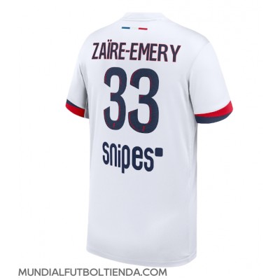 Camiseta Paris Saint-Germain Warren Zaire-Emery #33 Segunda Equipación Replica 2025-26 mangas cortas Camiseta Paris Saint-Germain Warren Zaire-Emery #33 Segunda Equipación Replica 2025-26 mangas cortas